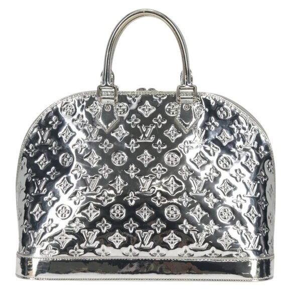 LOUIS VUITTON Monogram Miroir Alma GM Bag Silver Argent M95273 LV Auth 125593AV - Picture 4 of 15